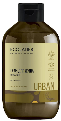 Натуральный гель для душа Питание жожоба-папайя, 600 мл , Ecolatier #1