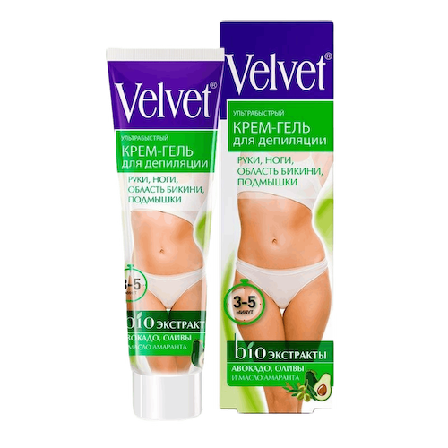 Ультрабыстрый крем-гель для депиляции, 125 мл, Velvet #1