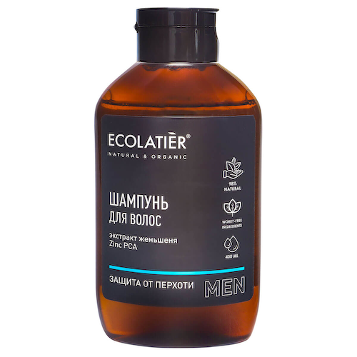 Шампунь мужской Защита от перхоти, 400 мл, Ecolatier #1
