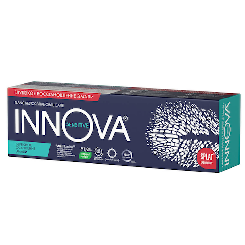 Укрепляющая зубная паста для чувствительных зубов серии INNOVA "Бережное осветление эмали", 75 мл,, INNOVA #1