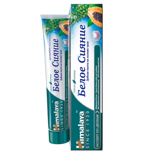 Зубная паста отбеливающая Sparkly White, 75 мл, Himalaya Herbals #1