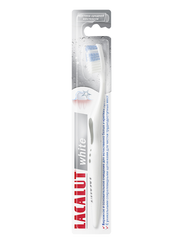 Зубная щетка средней жесткости White, Lacalut #1