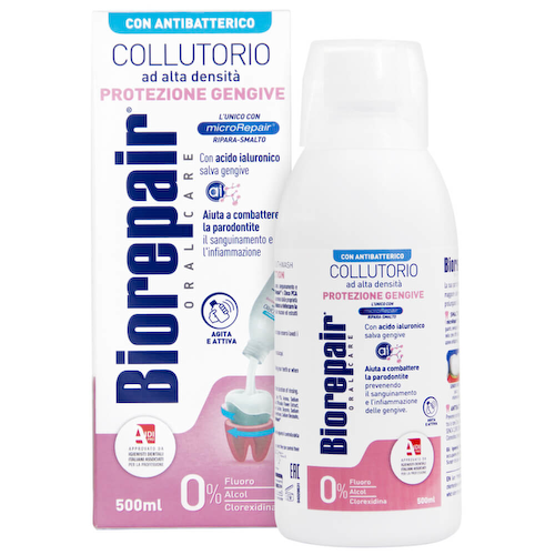 Ополаскиватель для полости рта Антибактериальный Gum Protection, 500 мл, Biorepair #1