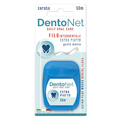 Зубная нить Экстра плоская вощеная 50 м, DENTONET #1