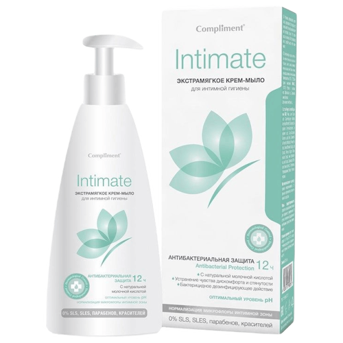 Крем-мыло экстрамягкое для интимной гигиены Intimate, 250 мл, Compliment #1