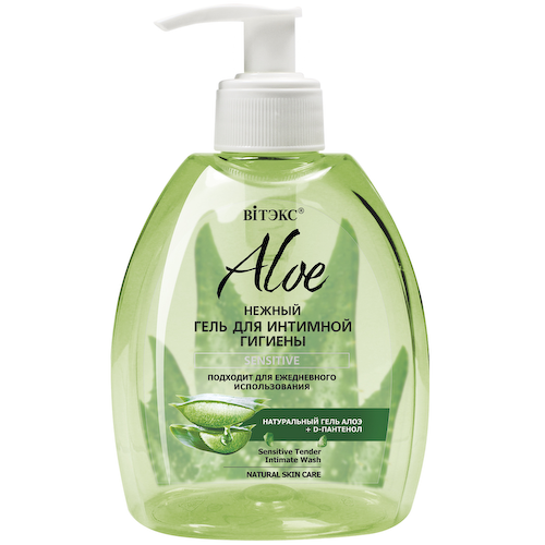 Нежный гель для интимной гигиены Sensitive, Aloe, 300 мл, Витэкс #1