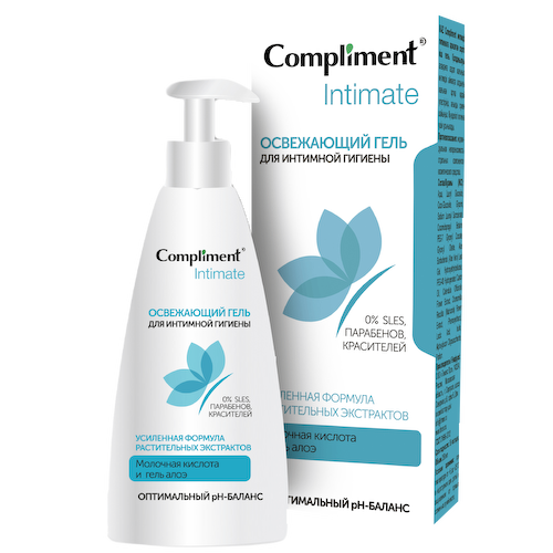 Освежающий гель для интимной гигиены Intimate, 250 мл, Compliment #1