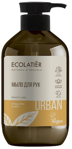 Жидкое мыло для рук  мандарин & мята, 400 мл, Ecolatier #1