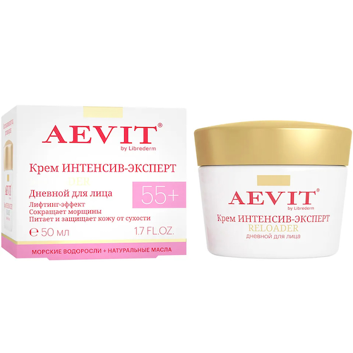 Крем Интенсив-эксперт дневной для лица против морщин 55+, AEVIT, 50 мл, Librederm #1