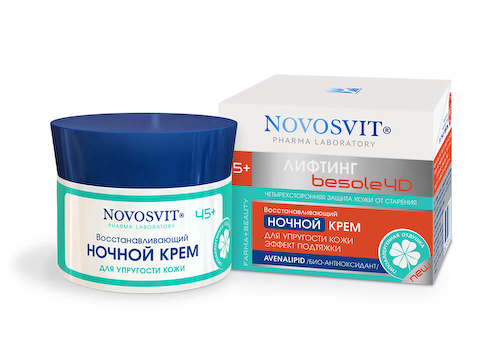 Крем ночной для упругости кожи восстанавливающий, 50 мл, Novosvit #1