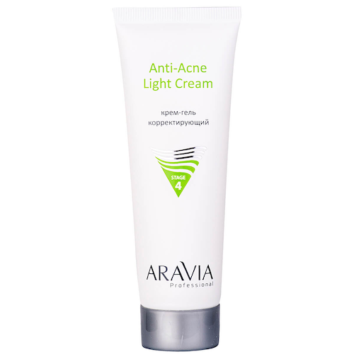 Крем-гель корректирующий для жирной и проблемной кожи Anti-Acne Light Cream, 50 мл, ARAVIA Professional #1