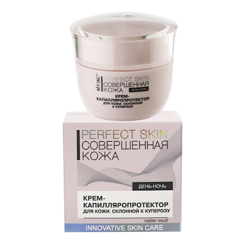 Крем-капилляропротектор для кожи, склонной к куперозу, Совершенная кожа, 45 мл, Витэкс #1