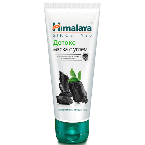Детокс Маска с активированным углём и зелёным чаем 75 мл, Himalaya Herbals #1