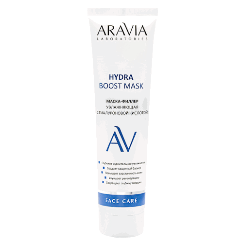 Маска-филлер увлажняющая с гиалуроновой кислотой Hydra Boost Mask, 100 мл/15, ARAVIA Laboratories #1