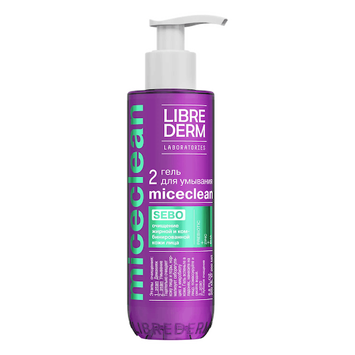 Гель для умывания SEBO для жирной и комбинированной кожи Miceclean, 200 мл, Librederm #1