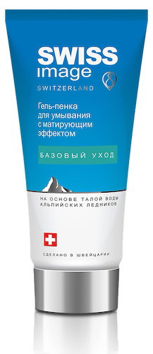 Гель-пена для умывания с матирующим эффектом, 200 мл, Swiss Image #1