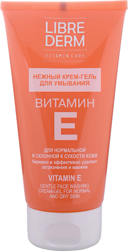 Крем-гель нежный для умывания, Витамин Е, 150 мл, LIBREDERM #1