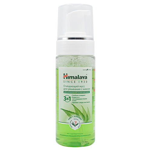 Очищающая мусс-пенка для умывания с нимом, 150 мл, Himalaya Herbals #1