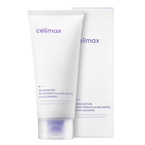 Слабокислотная очищающая пенка Derma Nature Relief Madecica pH Balancing Foam, 150 мл, Celimax #1