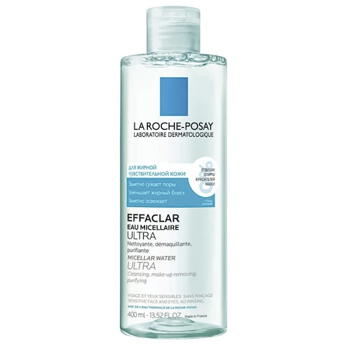 EFFACLAR Мицелярная вода Ultra для жирной и проблемной кожи, 400 мл, LA ROCHE POSAY #1