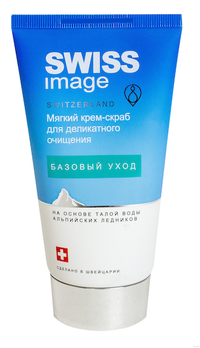 Мягкий крем-скраб для деликатного очищения, 150 мл, Swiss Image #1