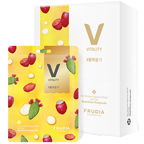 Маска для лица Витализирующая с кактусом, 10 шт, Frudia #1