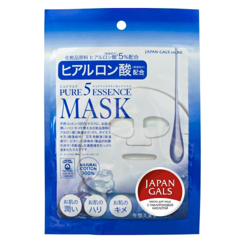 Маска с гиалуроновой кислотой Pure5 Essence, 1 шт, JAPAN GALS #1