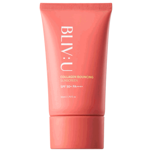 Коллагеновый солнцезащитный крем с пептидами SPF50 Collagen Bouncing Sunscreen 50 мл, BLIV:U #1