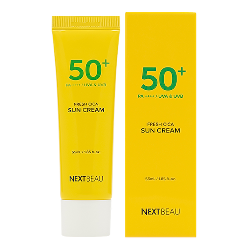 Солнцезащитный освежающий крем с центеллой азиатской SPF50+/PA++++, 55 мл, NEXTBEAU #1