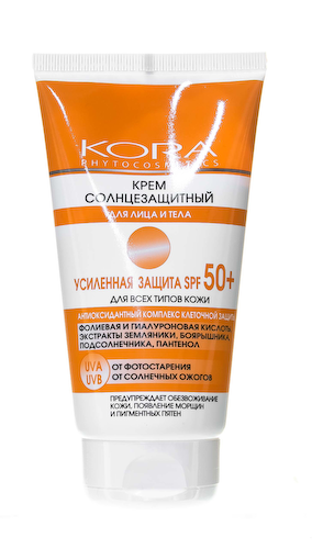 Крем солнцезащитный SPF50+, 150 мл, Kora #1