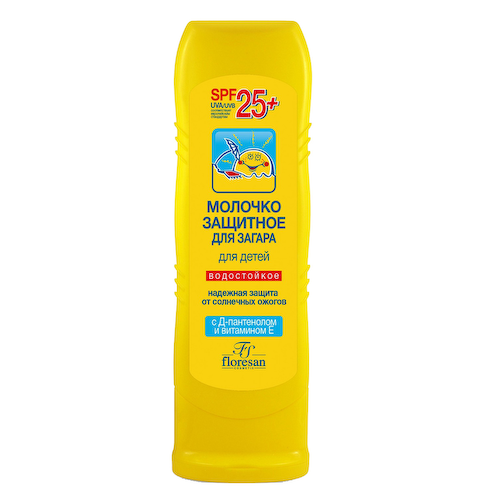 Молочко детское для загара SPF25, 125 мл, FLORESAN #1