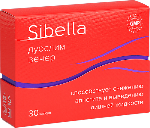 Дуослим вечер, 30 капсул, Sibella #1