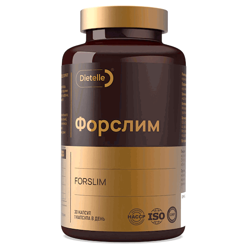 Форслим (контроль аппетита), 30 капсул, Dietelle #1