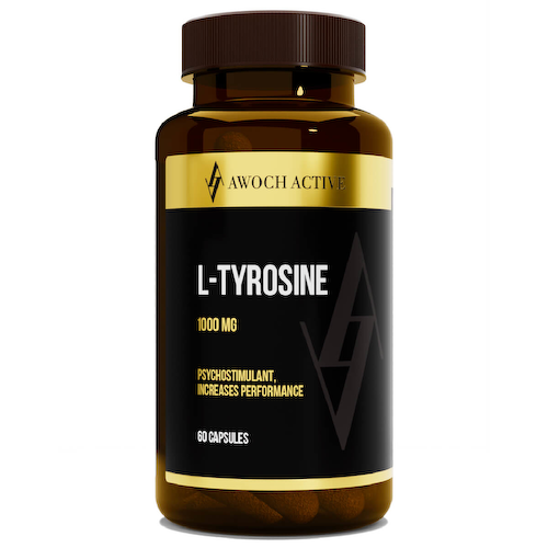 L-тирозин, 500 мг, 60 капсул, AWOCHACTIVE #1