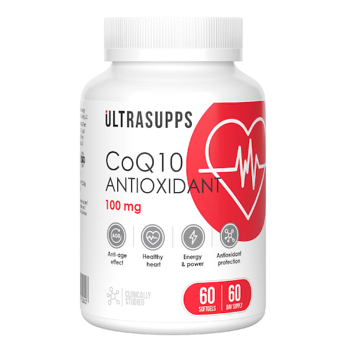 Коэнзим Q10 100 мг, 60 капсул, Ultrasupps #1