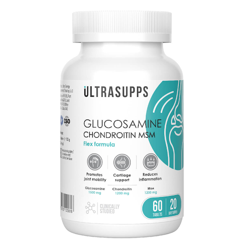 Глюкозамин Хондроитин МСМ, 60 таблеток, Ultrasupps #1