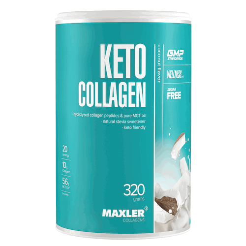 Кето-коллаген, вкус Кокос, 320 г, MAXLER #1