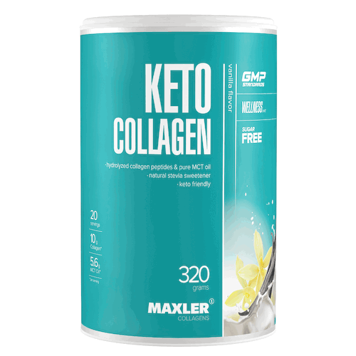 Кето-коллаген, вкус Ваниль, 320 г, MAXLER #1