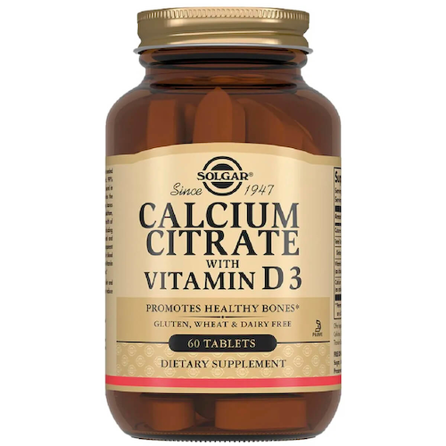 Цитрат кальция с витамином D3 (Calcium Citrate With Vitamin D), 60 таблеток, Solgar #1