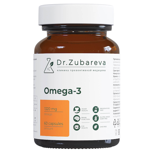 Омега 3 660 мг, 60 капсул, Dr. Zubareva #1