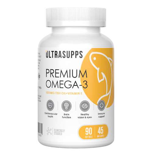 Омега-3 Премиум, 90 капсул, Ultrasupps #1
