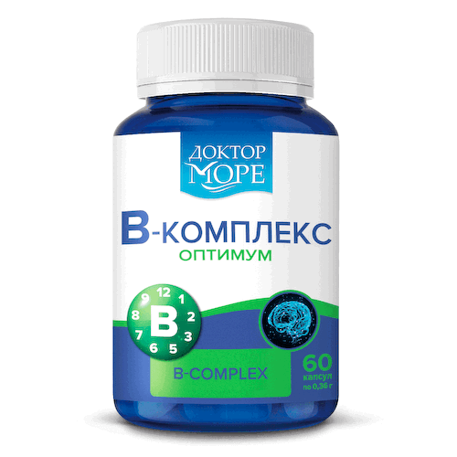 B-комплекс оптимум, 60 капсул, Доктор Море #1