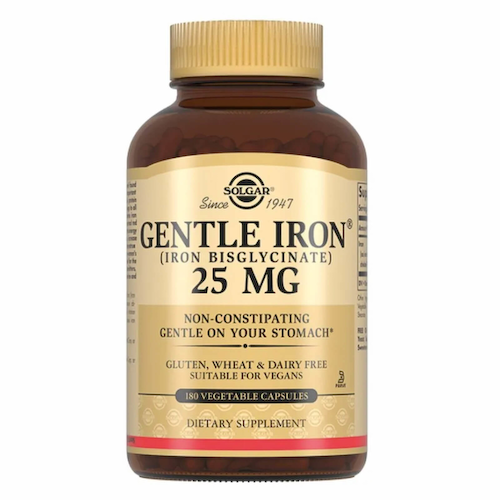 Легкодоступное железо Gentle Iron (Джентл Айрон), 180 капсул, Solgar #1