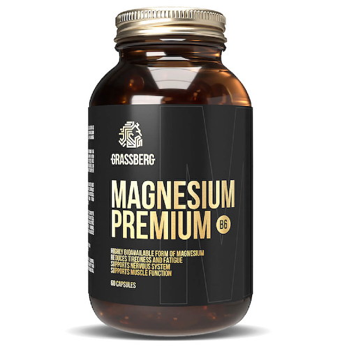Magnesium Premium B6, 60 капсул, GRASSBERG #1