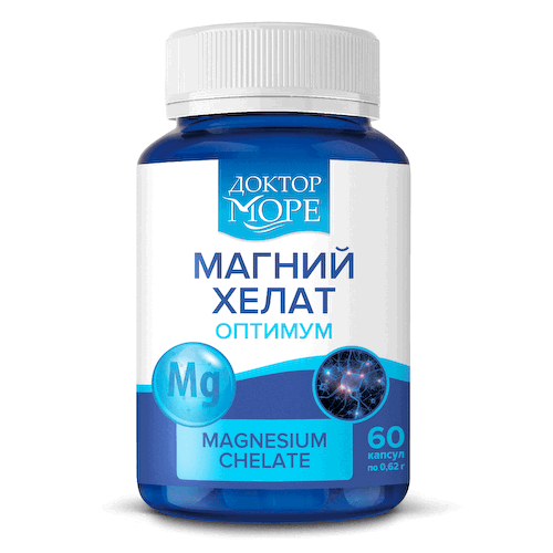 Магний хелат оптимум, 60 капсул, Доктор Море #1