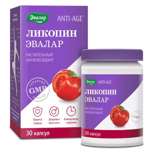 Ликопин, 30 капсул, Эвалар #1