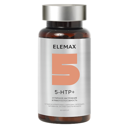 5-HTP+, 60 капсул, Elemax #1