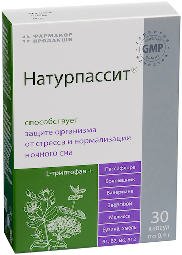 Натурпассит, 0.4 г*30 капсул, Фармакор #1