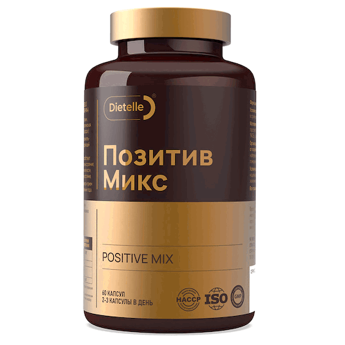 Позитив Микс, 60 капсул, Dietelle #1