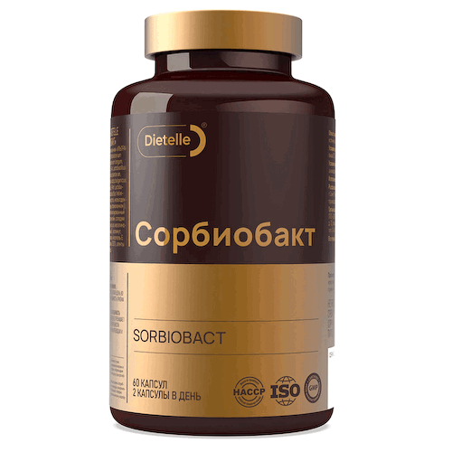 Сорбиобакт, 60 капсул, Dietelle #1